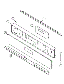 02 - Control Panel (Bcb / Bcw) parts for Maytag Oven MEW6530BCW from AppliancePartsPros.com
