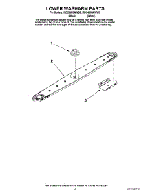 04 - Lower Washarm Parts parts for Maytag Dishwasher MDC4650AWB0 from AppliancePartsPros.com