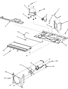 02 - Compressor parts for Maytag Refrigerator MFC2061KES from AppliancePartsPros.com