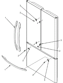 08 - Handles parts for Maytag Refrigerator MFD2560HEQ from AppliancePartsPros.com