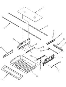 12 - Pantry Assembly parts for Maytag Refrigerator MFD2560HEW from AppliancePartsPros.com