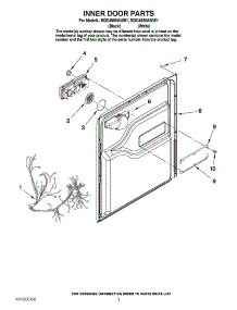 03 - Inner Door Parts parts for Maytag Dishwasher MDC4650AWW1 from AppliancePartsPros.com
