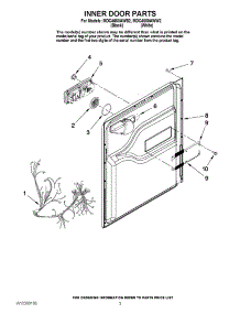 03 - Inner Door Parts parts for Maytag Dishwasher MDC4650AWB2 from AppliancePartsPros.com