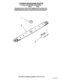 04 - Lower Washarm Parts parts for Maytag Dishwasher MDC4650AWW3 from AppliancePartsPros.com