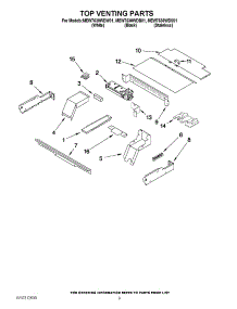 07 - Top Venting Parts parts for Maytag Oven MEW7630WDB01 from AppliancePartsPros.com
