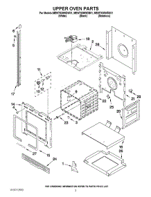 02 - Upper Oven Parts parts for Maytag Oven MEW7630WDS01 from AppliancePartsPros.com