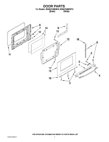 05 - Door Parts parts for Maytag Range MGS5752BDB19 from AppliancePartsPros.com