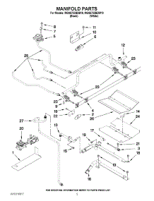 04 - Manifold Parts parts for Maytag Range MGS5752BDW19 from AppliancePartsPros.com