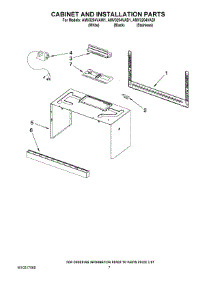 06 - Cabinet And Installation Parts parts for Maytag Microwave AMV3204VAW1 from AppliancePartsPros.com