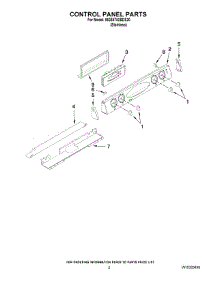 02 - Control Panel Parts parts for Maytag Range MGS5752BDS20 from AppliancePartsPros.com
