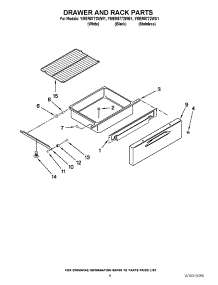 05 - Drawer And Rack Parts parts for Maytag Range YMER8772WS1 from AppliancePartsPros.com