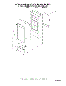 02 - Microwave Control Panel Parts parts for Maytag Microwave AMC2206BAW15 from AppliancePartsPros.com