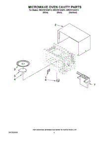 03 - Microwave Oven Cavity Parts parts for Maytag Microwave AMC5101AAB14 from AppliancePartsPros.com