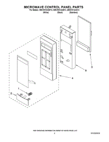 02 - Microwave Control Panel Parts parts for Maytag Microwave AMC5101AAS14 from AppliancePartsPros.com