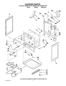 03 - Chassis Parts parts for Maytag Range AER5823XAB0 from AppliancePartsPros.com