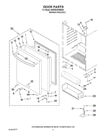 04 - Door Parts parts for Maytag Refrigerator MURM24FWBS00 from AppliancePartsPros.com