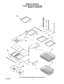07 - Shelf Parts parts for Maytag Refrigerator MBR1956KES6 from AppliancePartsPros.com
