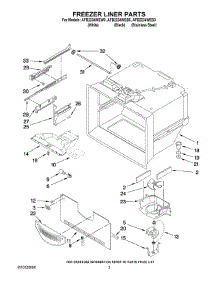 02 - Freezer Liner Parts parts for Maytag Refrigerator AFB2234WEB0 from AppliancePartsPros.com