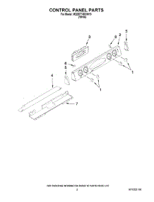 02 - Control Panel Parts parts for Maytag Range MGS5775BDW19 from AppliancePartsPros.com
