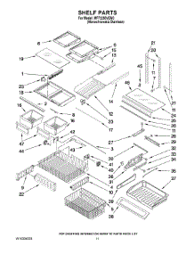 07 - Shelf Parts parts for Maytag Refrigerator MFF2258VEM3 from AppliancePartsPros.com