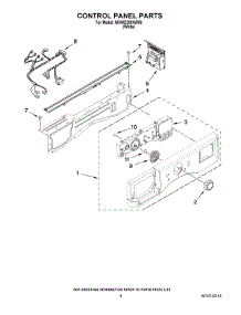 03 - Control Panel Parts parts for Maytag Washer MHWE200XW00 from AppliancePartsPros.com