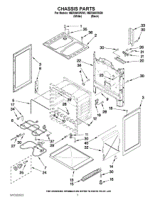 03 - Chassis Parts parts for Maytag Range MER5605WW0 from AppliancePartsPros.com