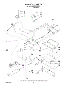 04 - Manifold Parts parts for Maytag Range MGS5775BDS21 from AppliancePartsPros.com