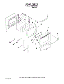 05 - Door Parts parts for Maytag Range MGS5775BDS21 from AppliancePartsPros.com