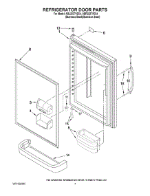 04 - Refrigerator Door Parts parts for Maytag Refrigerator ABL2227VES4 from AppliancePartsPros.com