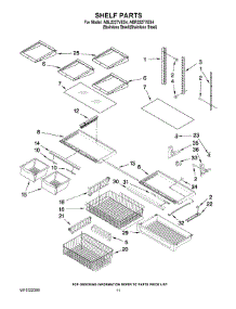 06 - Shelf Parts parts for Maytag Refrigerator ABL2227VES4 from AppliancePartsPros.com