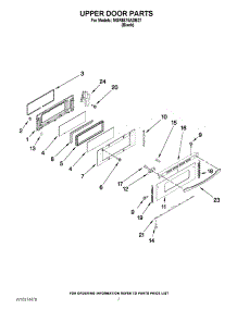 05 - Upper Door Parts parts for Maytag Range MGR6875ADB27 from AppliancePartsPros.com