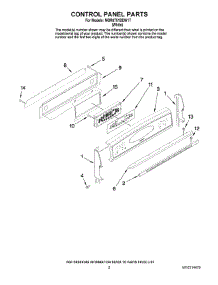 02 - Control Panel Parts parts for Maytag Range MGR6751BDW17 from AppliancePartsPros.com