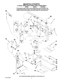 03 - Manifold Parts parts for Maytag Range MGR6751BDW17 from AppliancePartsPros.com