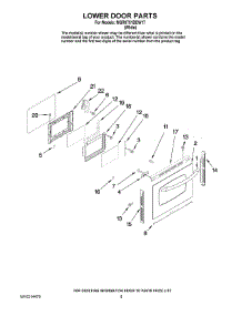 06 - Lower Door Parts parts for Maytag Range MGR6751BDW17 from AppliancePartsPros.com
