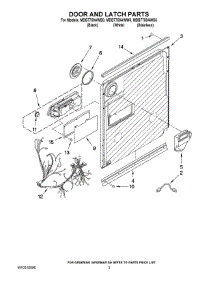 03 - Door And Latch Parts parts for Maytag Dishwasher MDB7759AWB0 from AppliancePartsPros.com