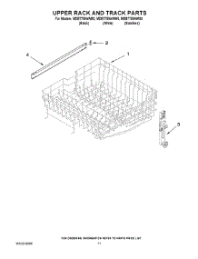 09 - Upper Rack And Track Parts parts for Maytag Dishwasher MDB7759AWS0 from AppliancePartsPros.com