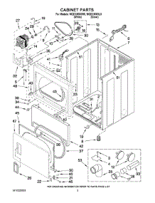 02 - Cabinet Parts parts for Maytag Dryer MGDX500XW0 from AppliancePartsPros.com
