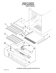 02 - Shelf Parts parts for Maytag Wine Cooler MBCM24FWBS00 from AppliancePartsPros.com