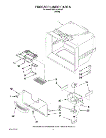 03 - Freezer Liner Parts parts for Maytag Refrigerator MBF1952VEW1 from AppliancePartsPros.com