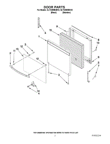 02 - Door Parts parts for Maytag Range ALY2280BDS12 from AppliancePartsPros.com