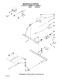 03 - Manifold Parts parts for Maytag Range ALY2280BDS12 from AppliancePartsPros.com