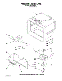 03 - Freezer Liner Parts parts for Maytag Refrigerator AB2225PEKS7 from AppliancePartsPros.com
