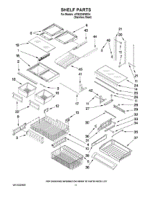 07 - Shelf Parts parts for Maytag Refrigerator AFB2234WES4 from AppliancePartsPros.com