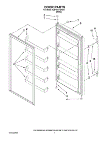 04 - Door Parts parts for Maytag Freezer AQF1613TEW04 from AppliancePartsPros.com