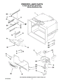 03 - Freezer Liner Parts parts for Maytag Refrigerator ABL1927VES4 from AppliancePartsPros.com