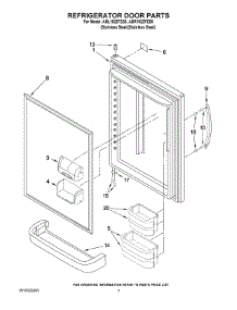 04 - Refrigerator Door Parts parts for Maytag Refrigerator ABR192ZFES6 from AppliancePartsPros.com