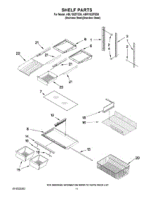 06 - Shelf Parts parts for Maytag Refrigerator ABR192ZFES6 from AppliancePartsPros.com