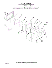 04 - Door Parts parts for Maytag Range MER5555RCB1 from AppliancePartsPros.com
