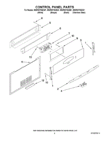 02 - Control Panel Parts parts for Maytag Range MGR5875QDB1 from AppliancePartsPros.com
