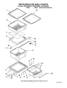03 - Refrigerator Shelf Parts parts for Maytag Refrigerator MCD2358WEB01 from AppliancePartsPros.com